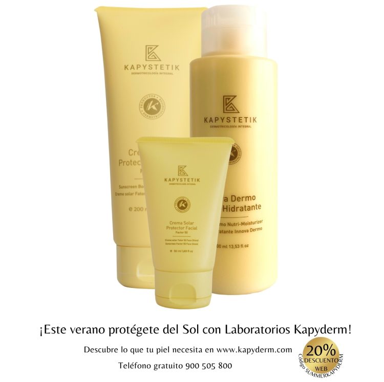 Cuida y protege tu piel del sol, con la línea de cremas y protectores #kapystetik de #Kapyderrm